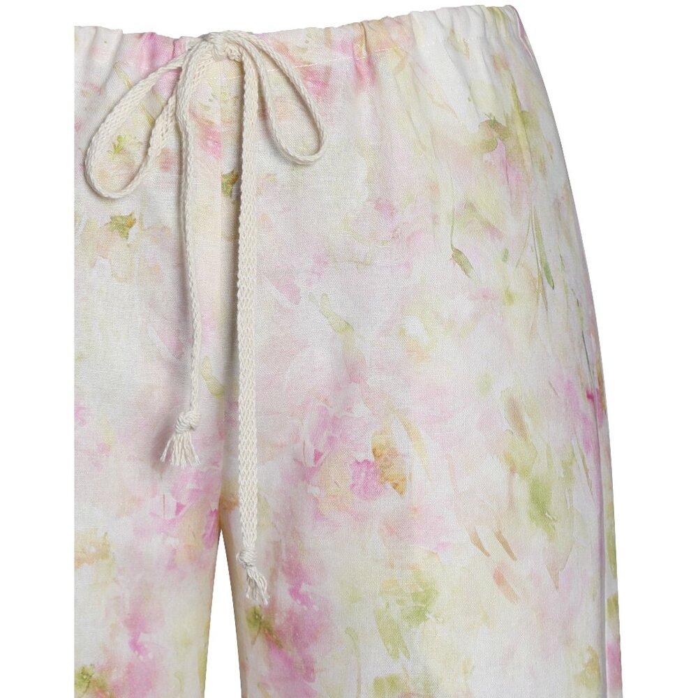NWT - Miss Circle Floral Print Linen Suit Pants - Picture 7 of 11